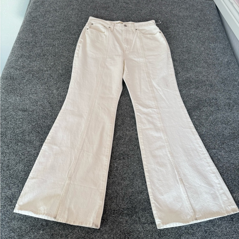 Madewell Baggy Flare Women’s Jeans Tile‎ White Size 30 - Picture 4 of 16